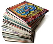 pile of magazines